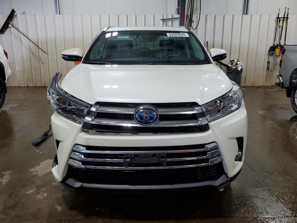 2018 Toyota Highlander VIN 5TDDGRFH1JS041931 COPART salvage auction — FRONT END, Mn - Cert Of Title-Salvage, sold $8,500 on 2026-07-06 (photo 5)