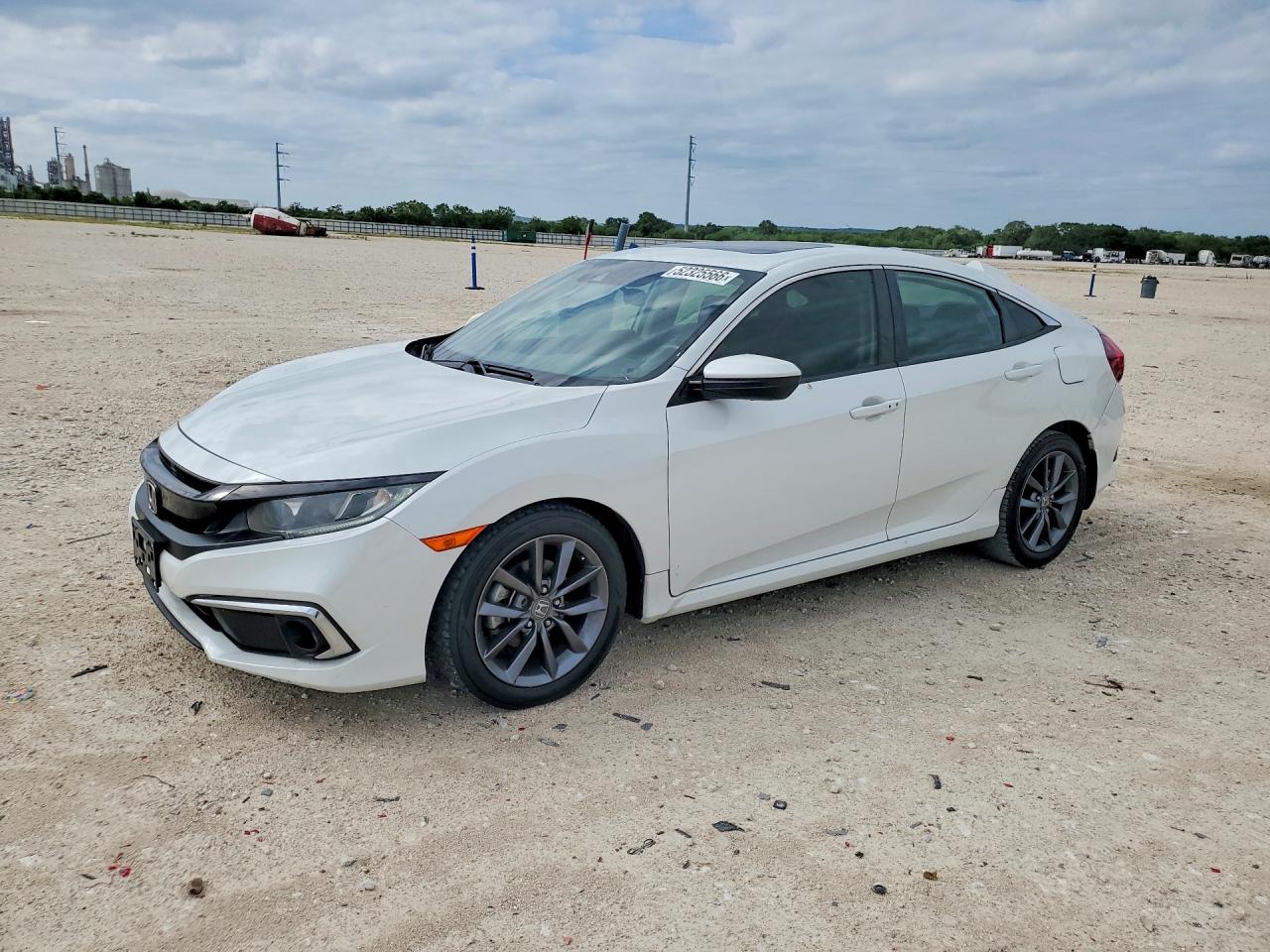 2021 Honda Civic VIN 2HGFC1F31MH703571 COPART salvage auction — Side, TX - CERTIFICATE OF TITLE (P), sold $10,100 on 2026-07-08 (photo 1)