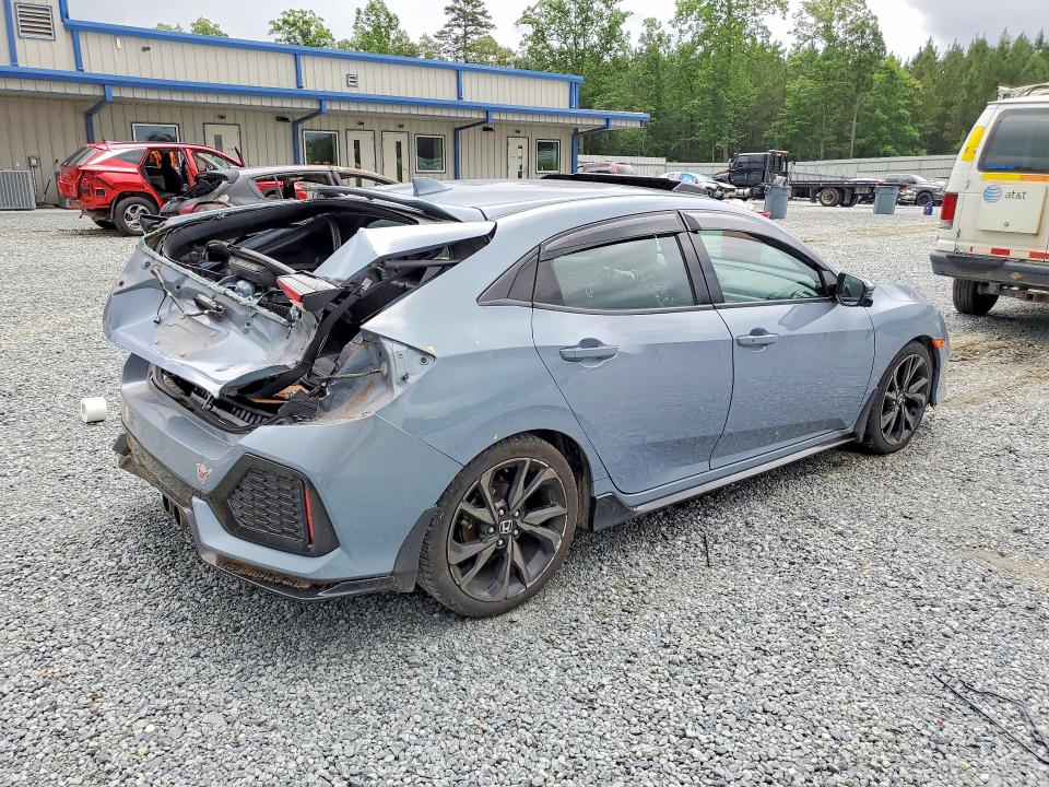 2019 Honda Civic VIN SHHFK7H98KU210087 COPART salvage auction — REAR END, Nc - Salvage Certificate Of Title, sold $9,200 on 2026-07-02 (photo 3)