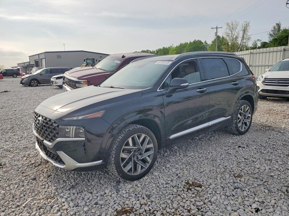 2022 Hyundai Santa fe VIN 5NMS5DAL9NH412127 COPART salvage auction — REAR END, Mi - Certificate Of Title, sold $7,400 on 2026-07-02 (photo 1)