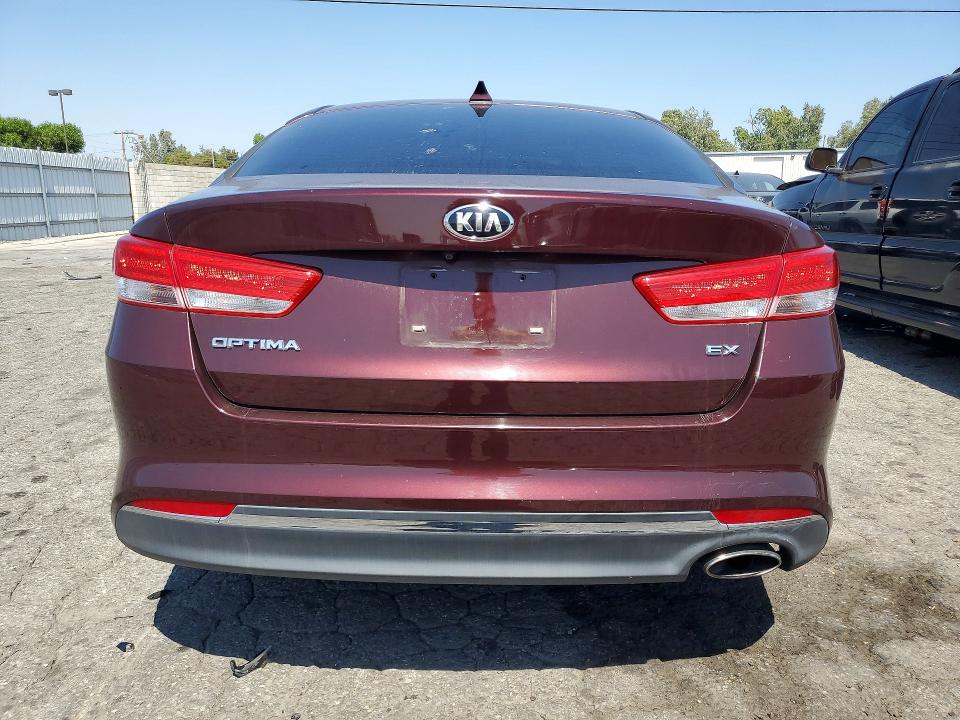 2016 Kia Optima VIN 5XXGU4L3XGG073286 COPART salvage auction — FRONT END, Salvage Title, sold $750 on 2026-07-16 (photo 6)