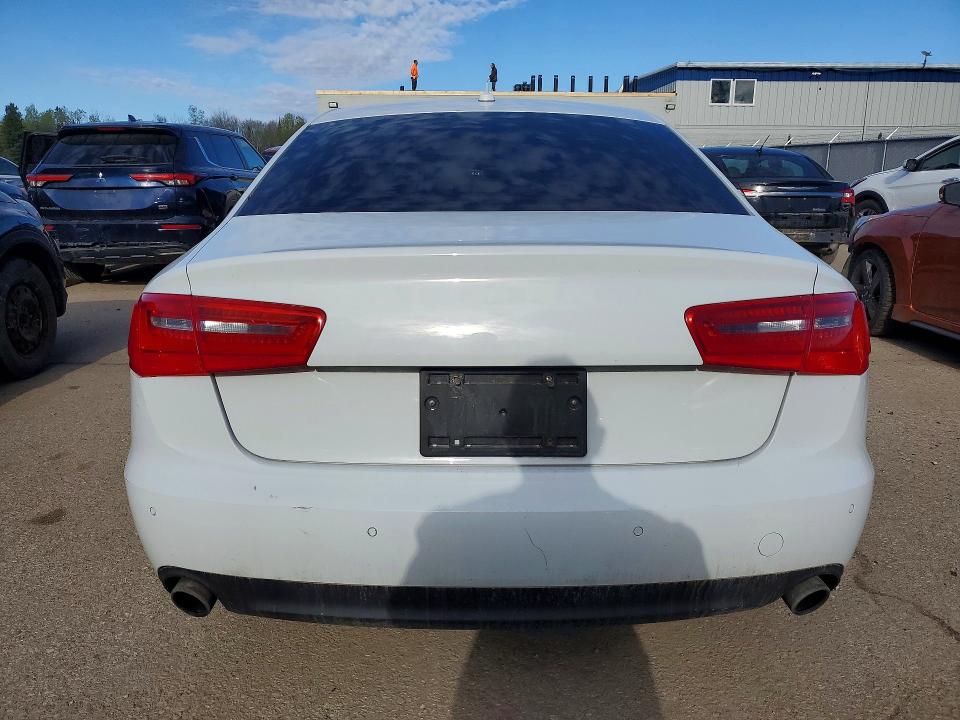 2012 Audi A6 VIN WAUFGCFC1CN141270 COPART salvage auction — FRAME DAMAGE, On - Permit No Brand - Unfit, sold $1,000 on 2026-07-09 (photo 6)