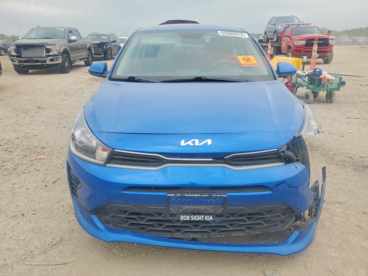 2023 Kia Rio VIN 3KPA24AD0PE626835 COPART salvage auction — Front End, MO - SALVAGE CERTIFICATE OF TITLE, sold $3,150 on 2026-06-25 (photo 5)