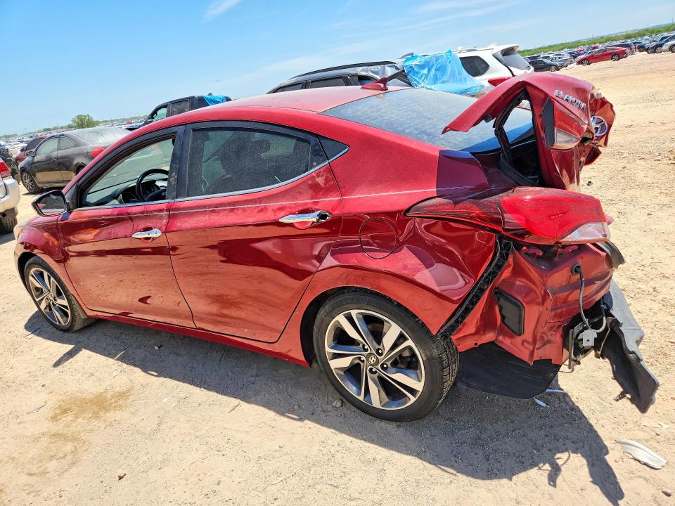 2016 Hyundai VIN KMHDH4AE1GU599078 COPART salvage auction — REAR END, Tx - Salvage Vehicle Title, sold $650 on 2026-07-16 (photo 2)
