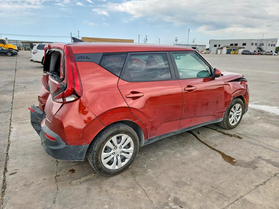 2021 Kia Soul VIN KNDJ23AU7M7768153 COPART salvage auction — REAR END, Tx - Salvage Vehicle Title, sold $2,600 on 2026-07-08 (photo 3)