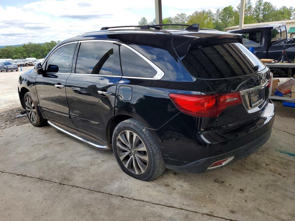 2016 Acura Mdx VIN 5FRYD4H42GB025501 COPART salvage auction — MECHANICAL, Ct - Certificate Of Title (P), sold $1,850 on 2026-07-09 (photo 2)
