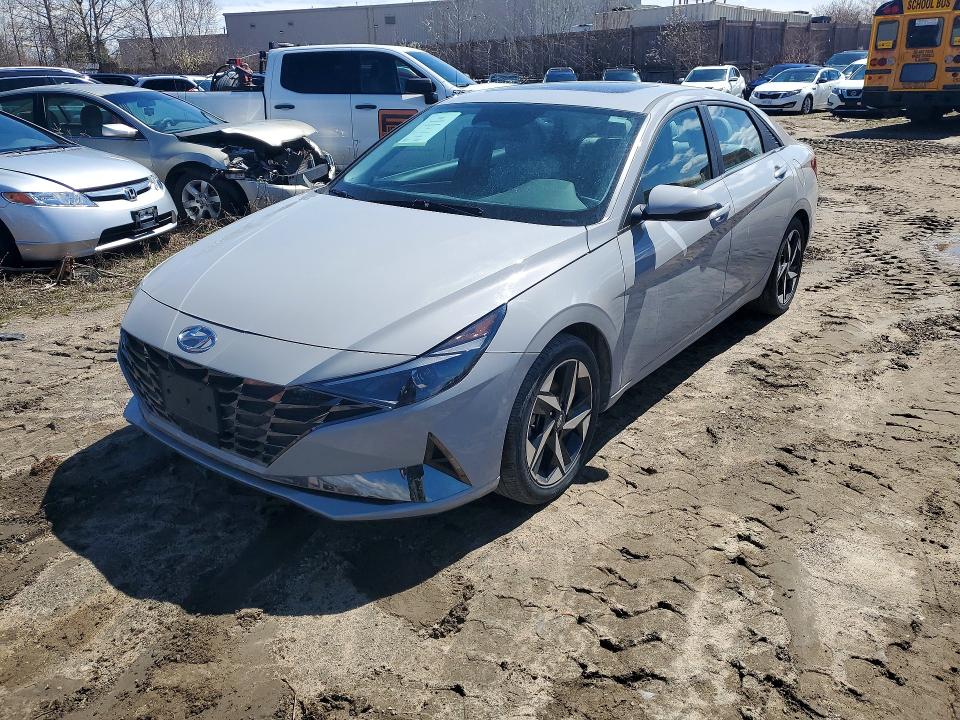 2023 Hyundai Elantra VIN KMHLN4AG7PU540283 COPART salvage auction — SIDE, ON - PERMIT NO BRAND - UNFIT, sold $7,400 on 2026-07-07 (photo 1)