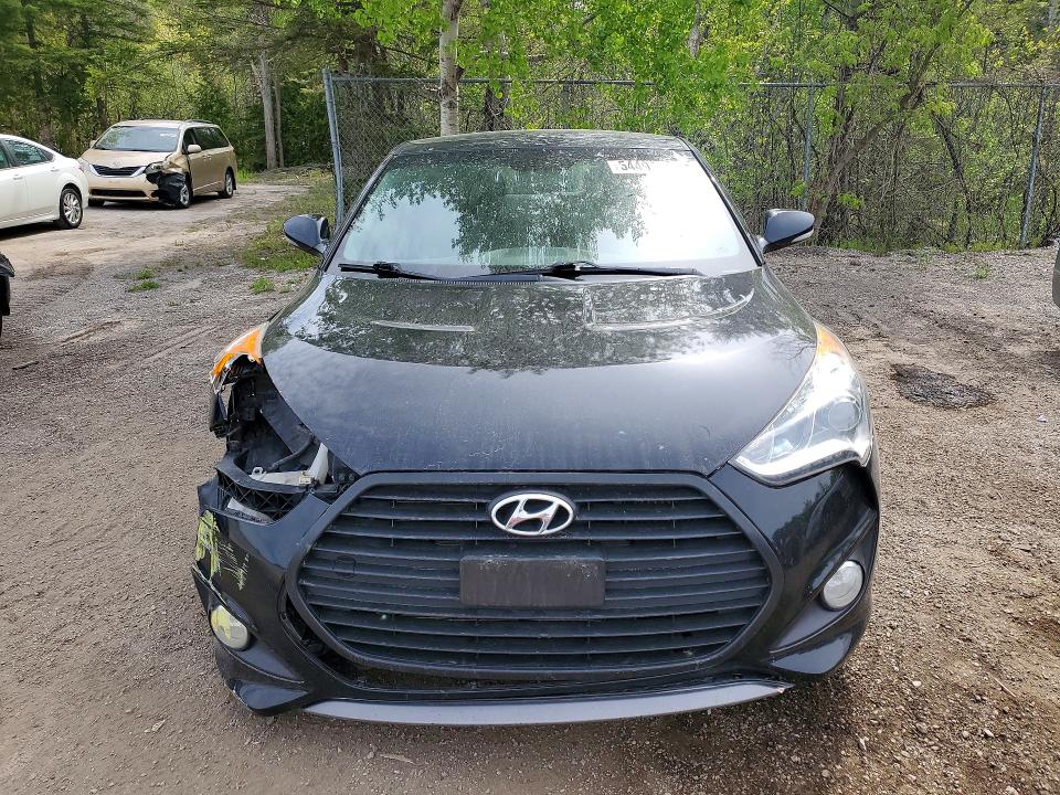 2013 Hyundai Veloster VIN KMHTC6AE8DU097203 COPART salvage auction — FRONT END, On - Permit Salvage, sold $750 on 2026-07-09 (photo 5)