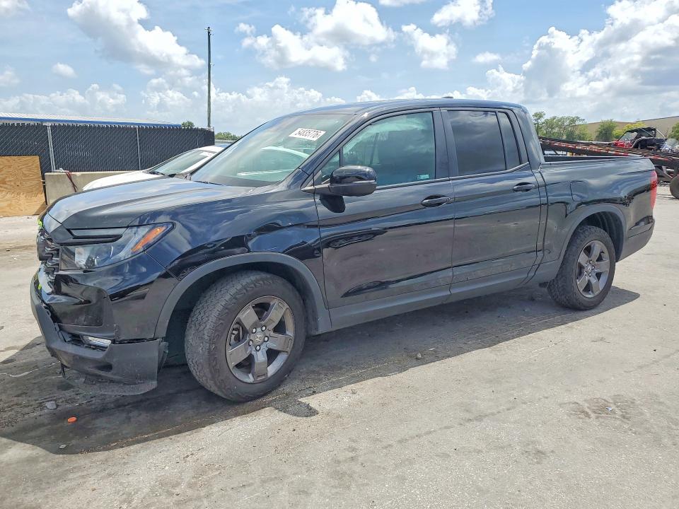 2024 Honda Ridgeline VIN 5FPYK3F67RB001968 COPART salvage auction — UNDERCARRIAGE, Fl - Cert Of Title Slvg Rebuildable, sold $13,400 on 2026-07-09 (photo 1)