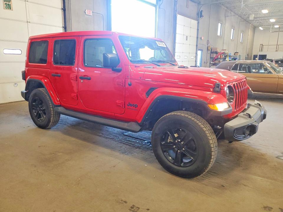 2021 Jeep Wrangler / VIN 1C4HJXEN6MW736540 COPART salvage auction — MINOR DENT/SCRATCHES, Mn - Cert Of Title-Salvage (P), sold $23,800 on 2026-07-28 (photo 4)