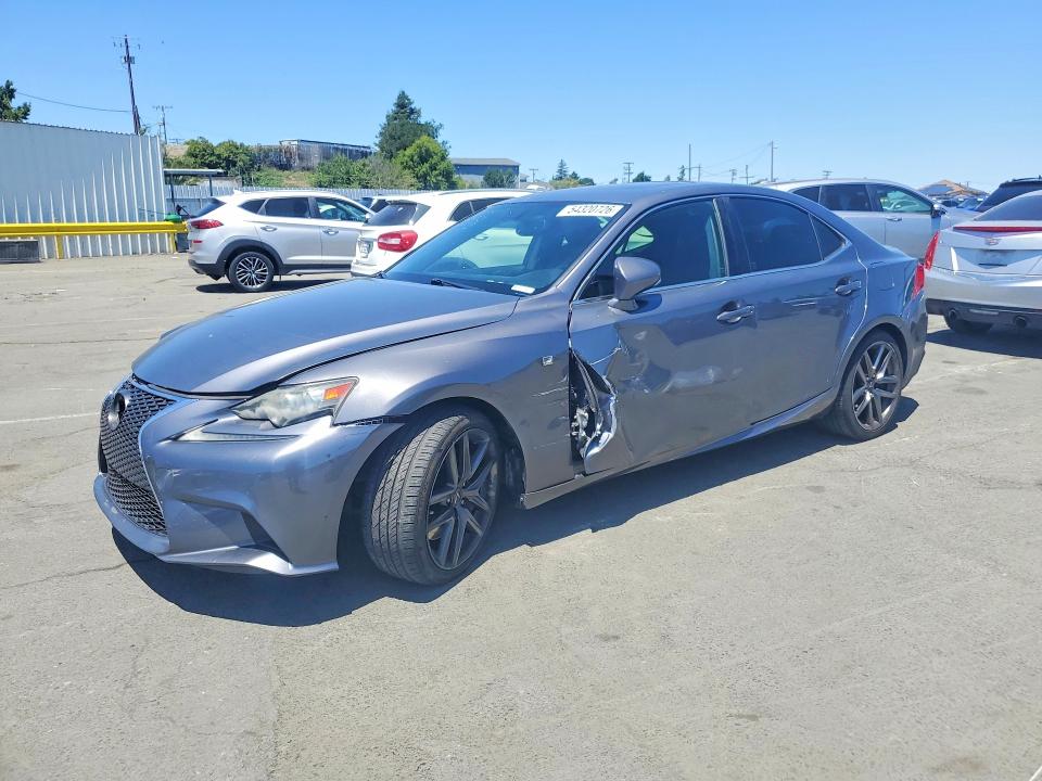 2014 Lexus Is 350 VIN JTHBE1D23E5006721 COPART salvage auction — FRONT END, Ca - Salvage Certificate, sold $3,200 on 2026-07-06 (photo 1)
