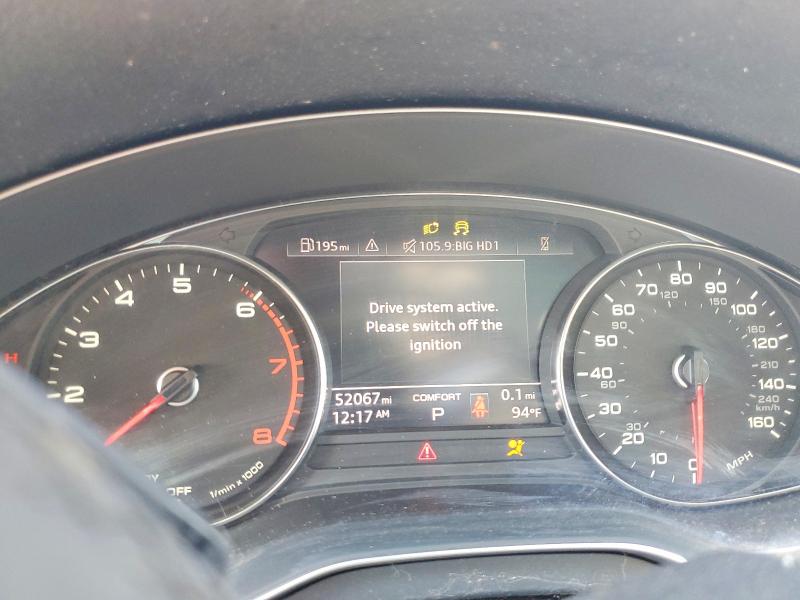 2021 Audi Q5 VIN WA1AAAFY4M2102863 COPART salvage auction — REAR END, TX - CERTIFICATE OF TITLE, sold $8,700 on 2026-07-28 (photo 9)