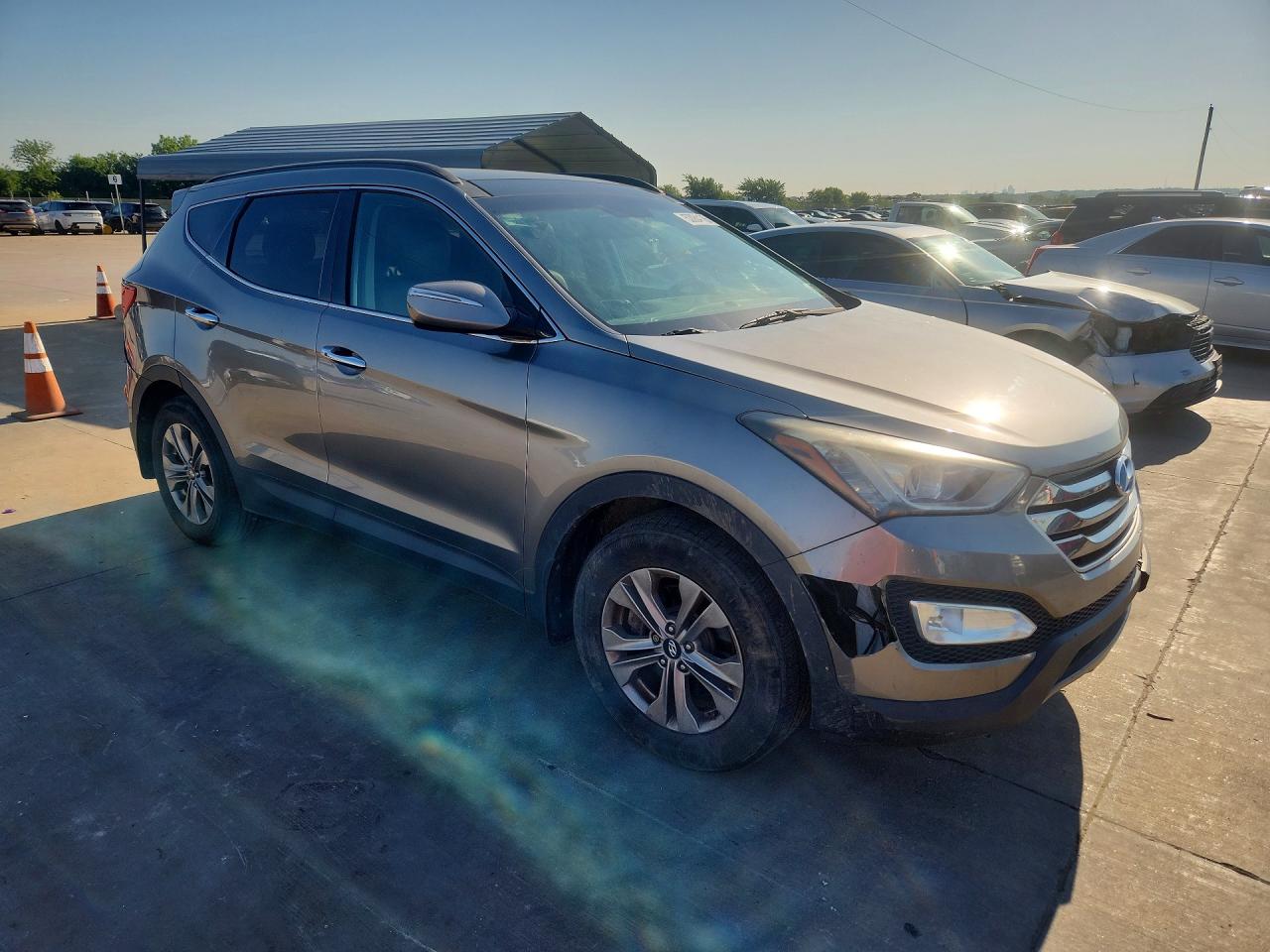 2015 Hyundai Santa Fe VIN 5XYZU3LB1FG298183 COPART salvage auction — Front End, AR - CERTIFICATE OF TITLE (P), sold $1,350 on 2026-07-08 (photo 4)