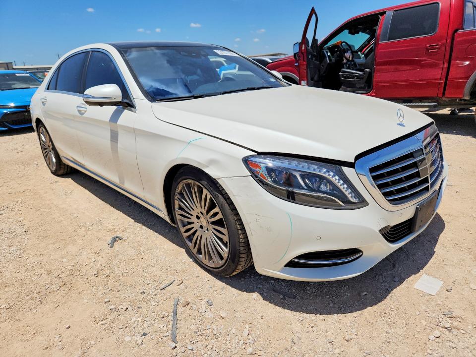 2016 Mercedes-benz S-klasse VIN WDDUG8CB4GA228523 COPART salvage auction — FRONT END, Tx - Salvage Vehicle Title, sold $13,500 on 2026-07-16 (photo 4)