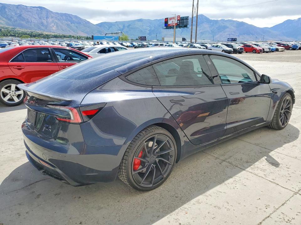 2024 Tesla Model 3 VIN 5YJ3E1ET0RF853276 COPART salvage auction — FRONT END, Ut - Salvage Certificate, sold $175 on 2026-07-27 (photo 3)