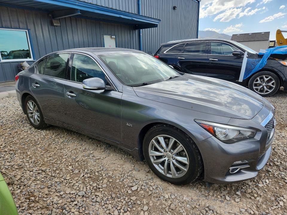 2017 Infiniti Q50 VIN JN1EV7AR9HM836359 COPART salvage auction — SIDE, UT - SALVAGE CERTIFICATE, sold $3,350 on 2026-07-24 (photo 4)