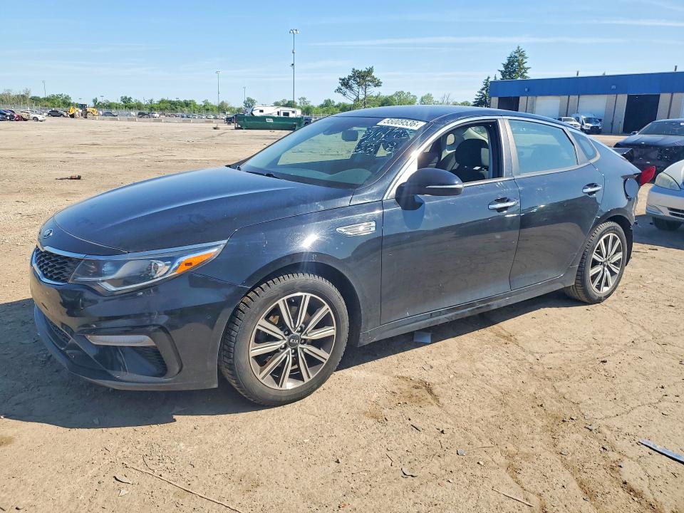2019 Kia Optima VIN 5XXGT4L30KG366318 COPART salvage auction — REAR END, MI - CERTIFICATE OF TITLE, sold $2,750 on 2026-07-31 (photo 1)