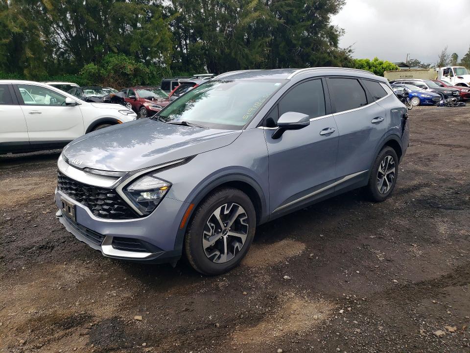 2023 Kia Sportage VIN 5XYK3CAF3PG009509 COPART salvage auction — REAR END, Hi - Certificate Of Salvage, sold $4,350 on 2026-07-06 (photo 1)