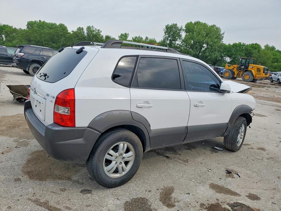 2007 Hyundai Tucson VIN KM8JN12D87U569141 COPART salvage auction — FRONT END, Ia - Cert Of Title-Salvage Title, sold $80 on 2026-07-17 (photo 3)