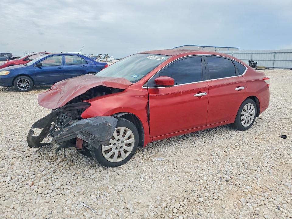 2014 Nissan Sentra VIN 3N1AB7AP8EY304129 COPART salvage auction — FRONT END, Tx - Salvage Vehicle Title, sold $450 on 2026-07-09 (photo 1)