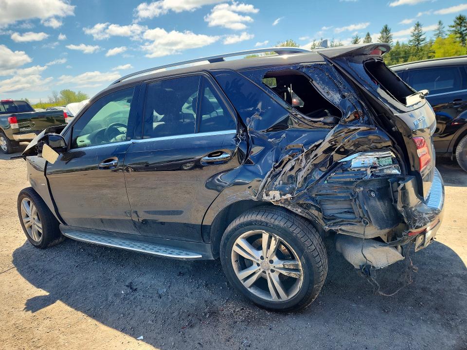 2012 Mercedes-benz Ml-class VIN 4JGDA2EB0CA037628 COPART salvage auction — FRONT END, On - Permit Salvage, sold $1,950 on 2026-07-09 (photo 2)