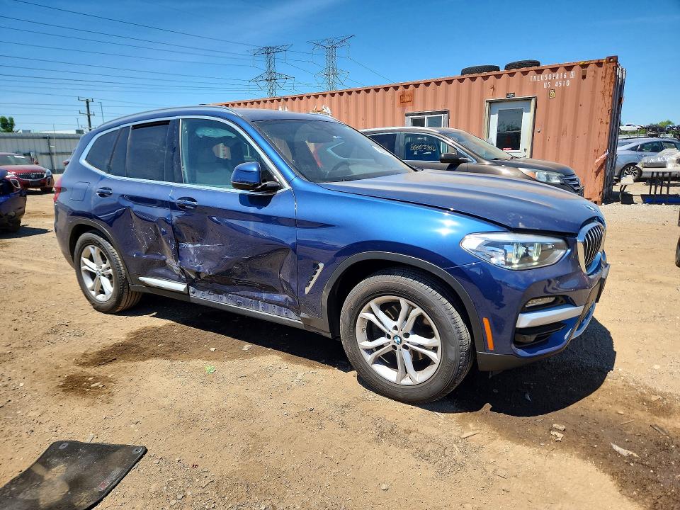 2021 BMW X3 VIN 5UXTY5C02M9E87106 COPART salvage auction — SIDE, Il - Salvage Certificate, sold $11,400 on 2026-07-09 (photo 4)