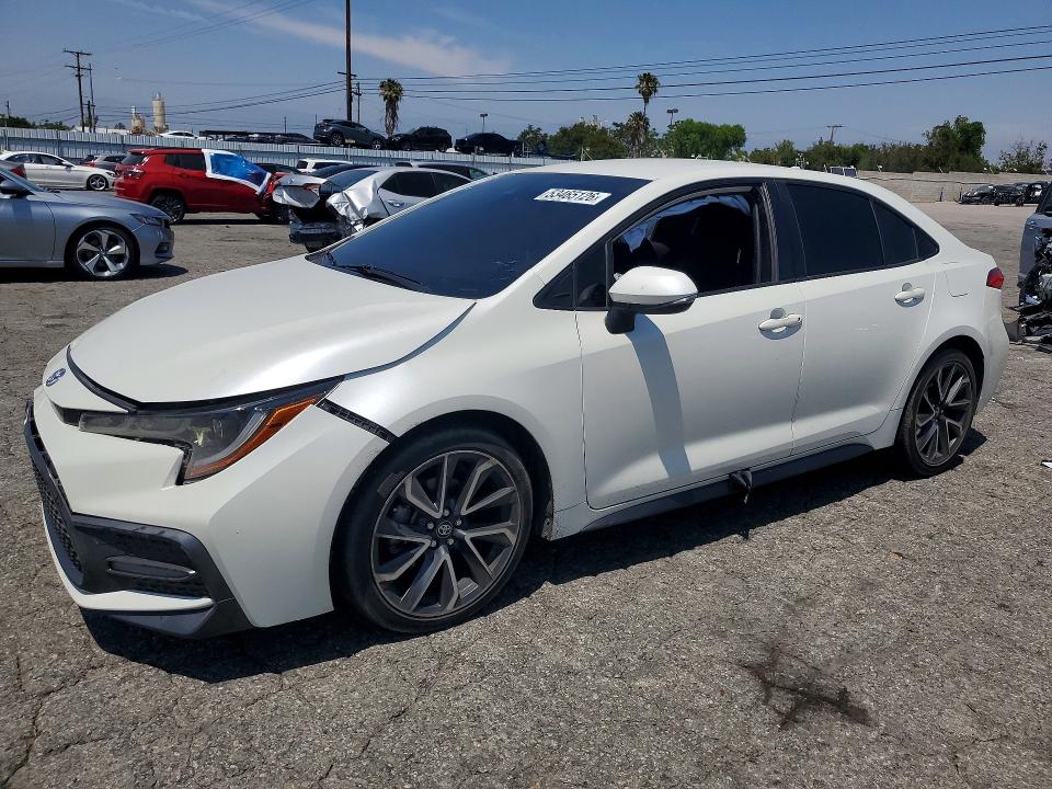2020 Toyota Corolla VIN JTDS4RCE1LJ034519 COPART salvage auction — FRONT END, Ca - Salvage Certificate, sold $4,050 on 2026-07-02 (photo 1)