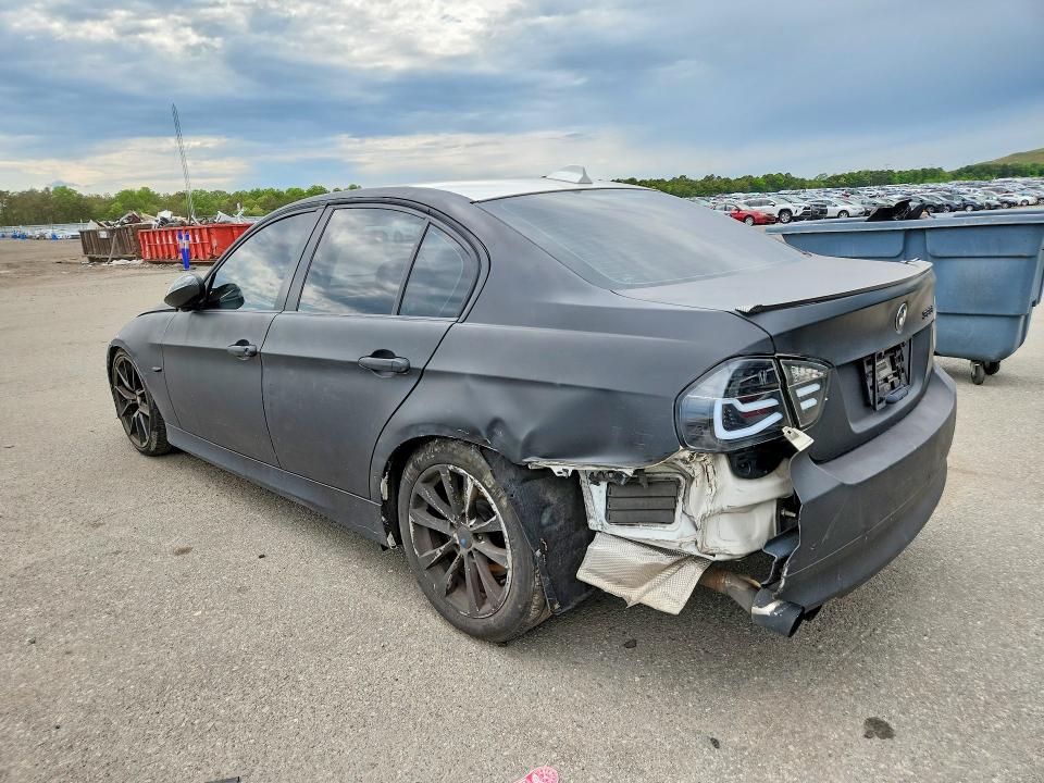 2008 BMW 3er VIN WBAVA37588NL44693 COPART salvage auction — REAR END, Wv - Salvage Certificate, sold $80 on 2026-07-08 (photo 2)