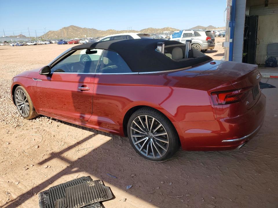 2018 Audi A5 VIN WAU2NGF5XJN004399 COPART salvage auction — SIDE, Az - Cert Of Title - Salvage, sold $5,500 on 2026-07-09 (photo 2)