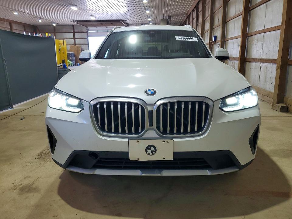 2022 BMW X3 VIN WBX57DP01NN154485 COPART salvage auction — HAIL, OH - CERT OF TITLE-SALVAGE, sold $12,800 on 2026-08-03 (photo 5)