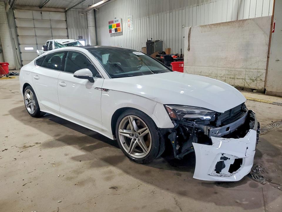 2021 Audi A5 VIN WAUDACF58MA015104 COPART salvage auction — FRONT END, Pa - Certificate Of Salvage, sold $9,500 on 2026-07-24 (photo 4)