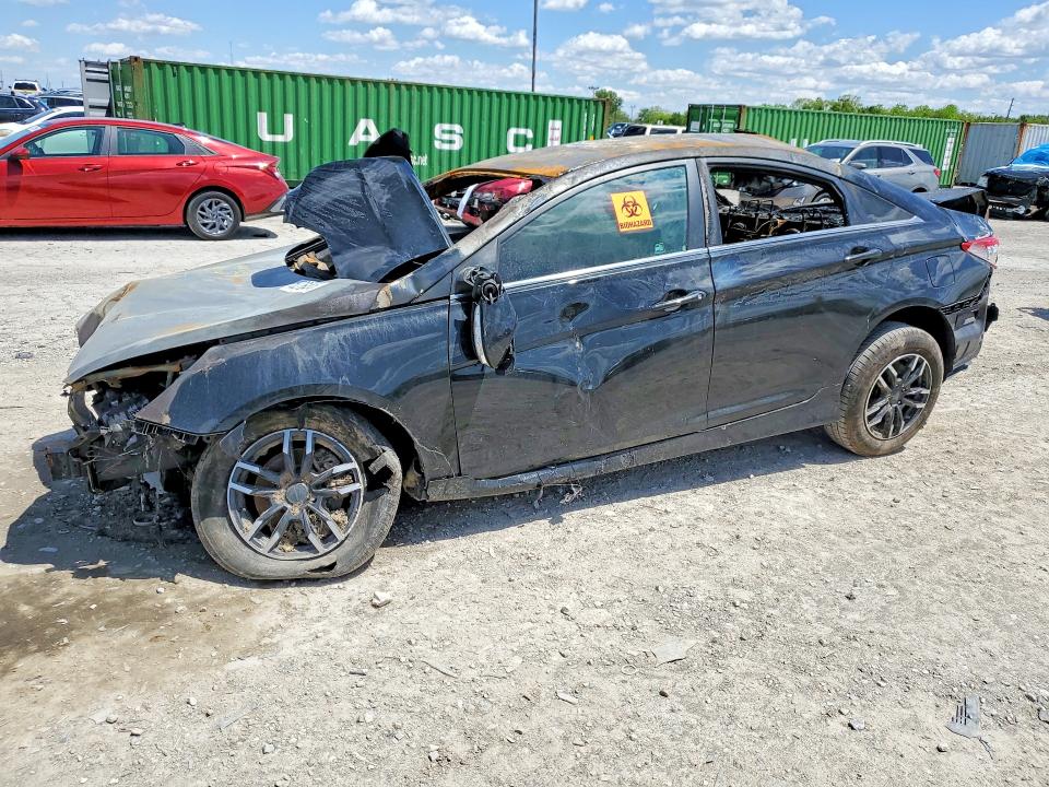 2014 Hyundai Sonata VIN 5NPEB4ACXEH945970 COPART salvage auction — BURN, In - Bill Of Sale - Parts Only, sold $275 on 2026-07-31 (photo 1)