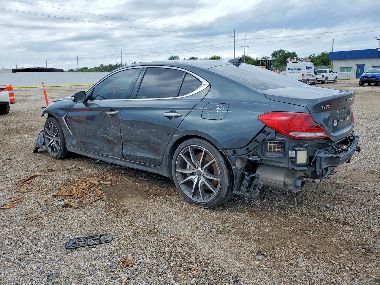 2019 Genesis G70 VIN KMTG34LE2KU014855 COPART salvage auction — Side, TX - CERTIFICATE OF TITLE, sold $4,800 on 2026-07-09 (photo 2)