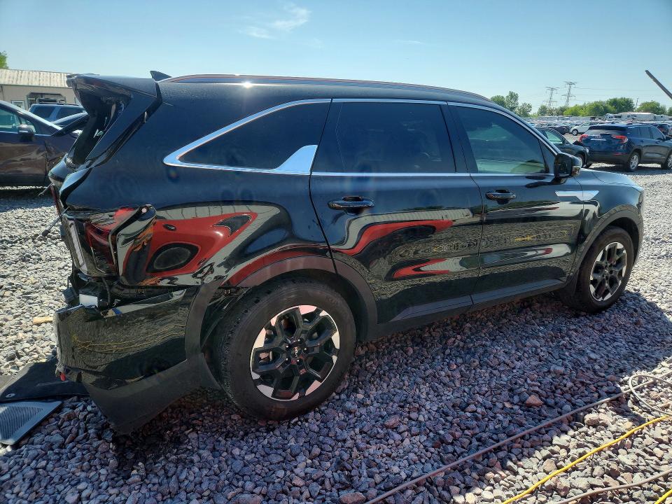 2025 Kia Sorento VIN 5XYRL4JC5SG370078 COPART salvage auction — REAR END, Il - Salvage Certificate, sold $60 on 2026-07-27 (photo 3)