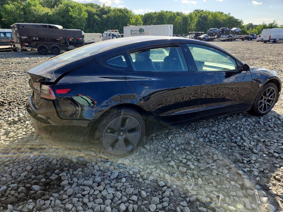 2022 Tesla Model 3 VIN 5YJ3E1EA2NF194819 COPART salvage auction — FRONT END, Nj - Cert Of Title-Salvage, sold $2,800 on 2026-07-27 (photo 3)