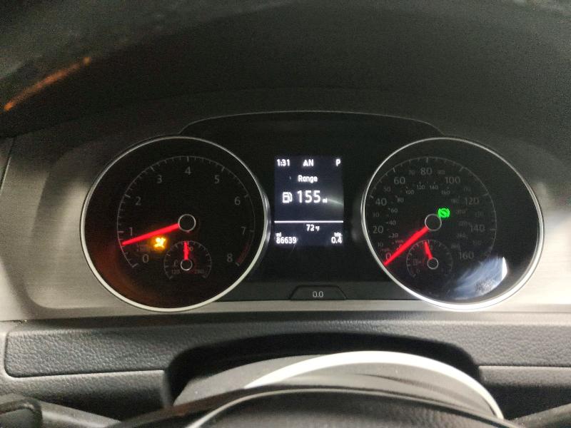 2015 Volkswagen Golf VIN 3VW217AU7FM100874 COPART salvage auction — MINOR DENT/SCRATCHES, Wv - Certificate Of Title, sold $2,350 on 2026-07-07 (photo 9)