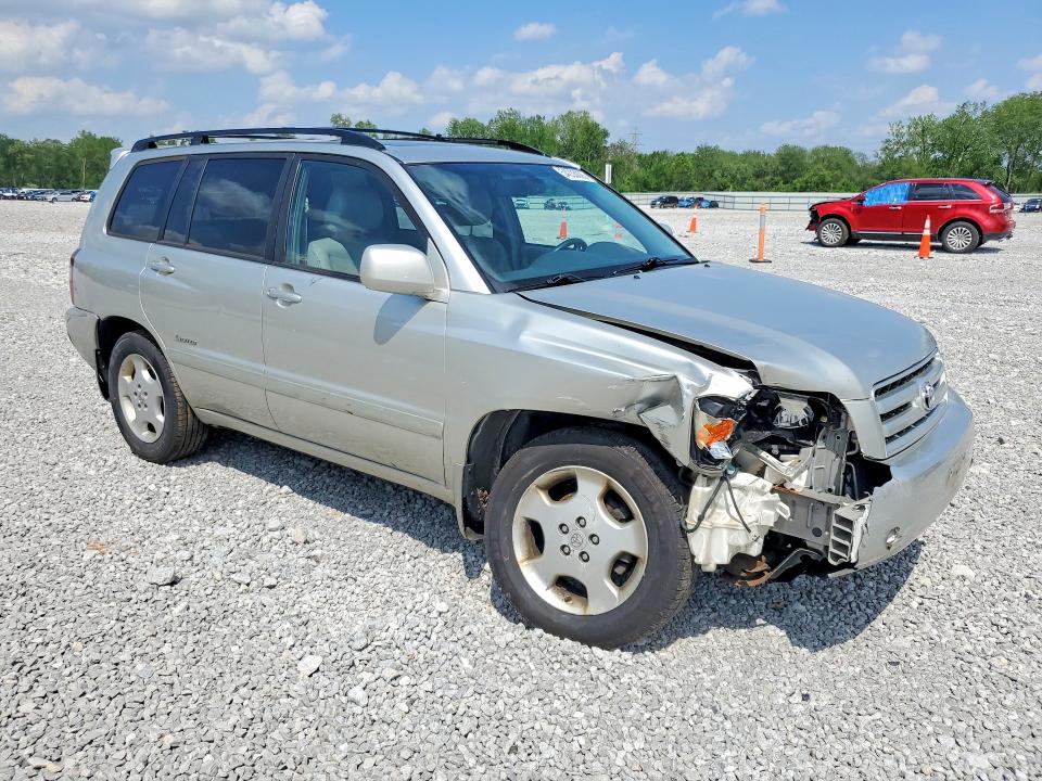 2007 Toyota Highlander VIN JTEEP21A870211411 COPART salvage auction — FRONT END, Oh - Cert Of Title-Salvage, sold $1,250 on 2026-07-07 (photo 4)