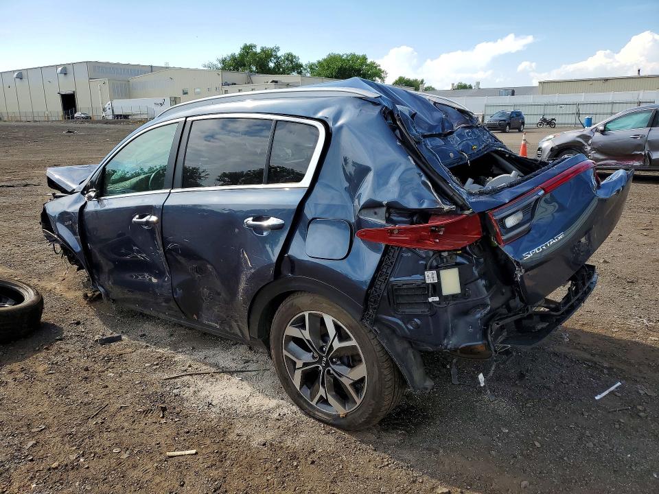 2021 Kia Sportage VIN KNDPNCAC5M7899381 COPART salvage auction — ALL OVER, CT - CERT OF TITLE-SALVAGE, sold $925 on 2026-07-10 (photo 2)