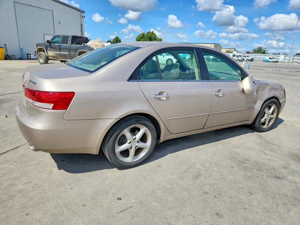 2007 Hyundai Sonata VIN 5NPEU46F67H197914 COPART salvage auction — FRONT END, Ca - Salvage Certificate, sold $775 on 2026-07-13 (photo 3)