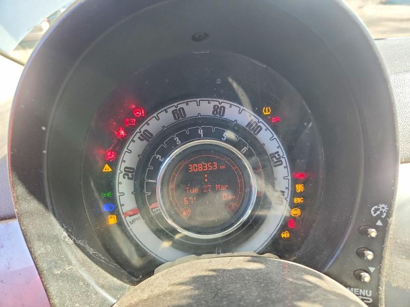 2013 Fiat 500 VIN 3C3CFFAR5DT545815 COPART salvage auction — FRONT END, Nm - Cert Of Title-Salvage, sold $175 on 2026-07-09 (photo 9)