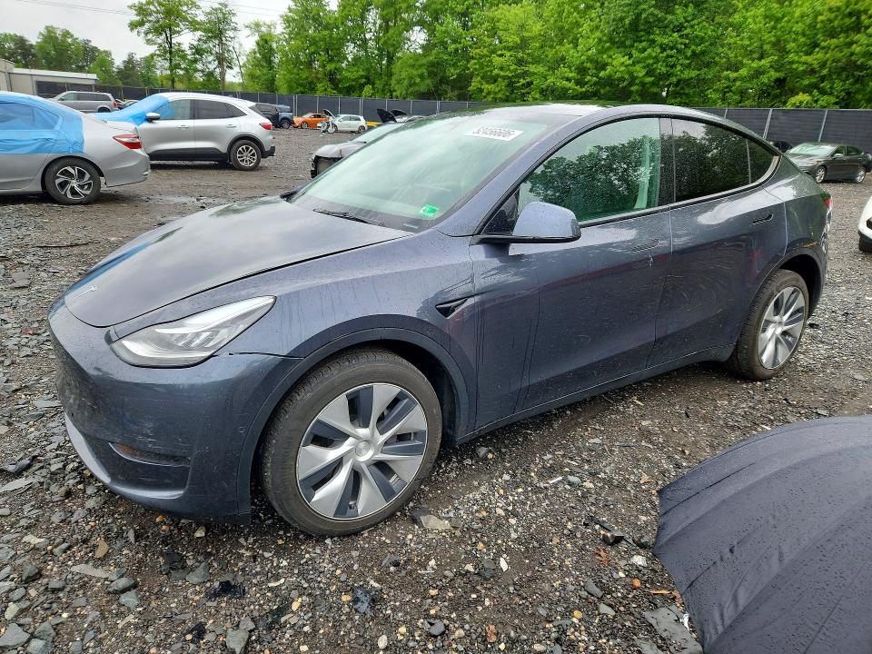 2021 Tesla Model y VIN 5YJYGDEE1MF248050 COPART salvage auction — SIDE, MD - CERT OF SALVAGE > 75% DAMAGE, sold $300 on 2026-07-31 (photo 1)