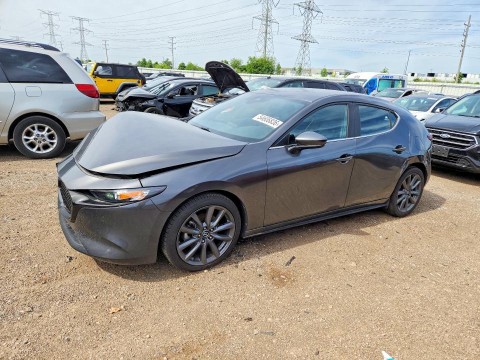 2019 Mazda 3 VIN JM1BPBMM0K1143282 COPART salvage auction — FRONT END, Il - Salvage Certificate, sold $4,800 on 2026-07-28 (photo 1)