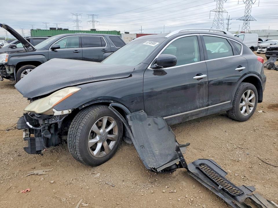 2008 Infiniti Ex VIN JNKAJ09F68M359588 COPART salvage auction — FRONT END, Il - Salvage Certificate, sold $275 on 2026-07-07 (photo 1)