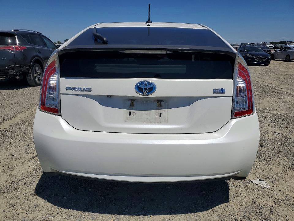 2012 Toyota Prius VIN JTDKN3DU3C5472905 COPART salvage auction — SIDE, CA - SALVAGE CERTIFICATE, sold $3,650 on 2026-07-21 (photo 6)