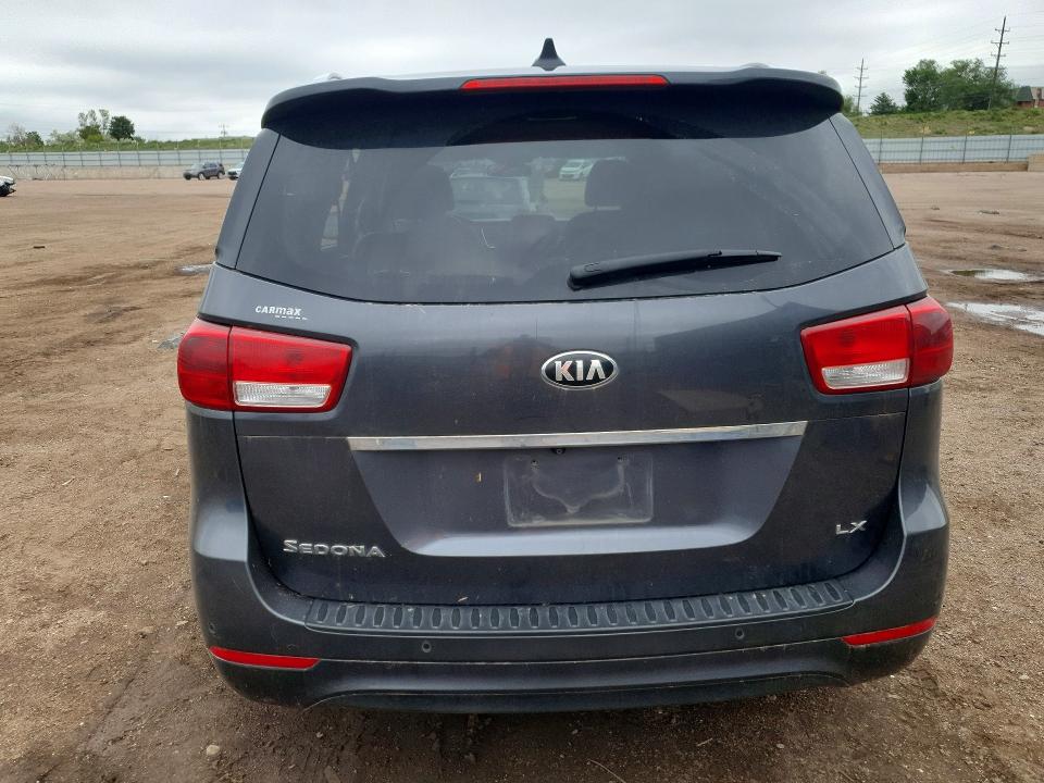 2017 Kia SEDONA VIN KNDMB5C15H6333039 COPART salvage auction — HAIL, Salvage Title, sold $275 on 2026-07-27 (photo 6)