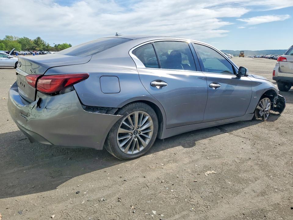 2018 Infiniti Q50 VIN JN1EV7AR4KM554749 COPART salvage auction — FRONT END, Pa - Certificate Of Salvage, sold $2,950 on 2026-07-02 (photo 3)
