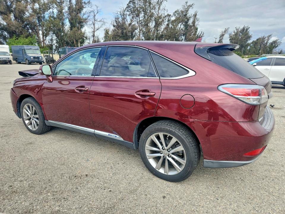 2013 Lexus Rx VIN JTJZB1BA3D2007707 COPART salvage auction — FRONT END, Ca - Salvage Certificate, sold $2,050 on 2026-07-31 (photo 2)