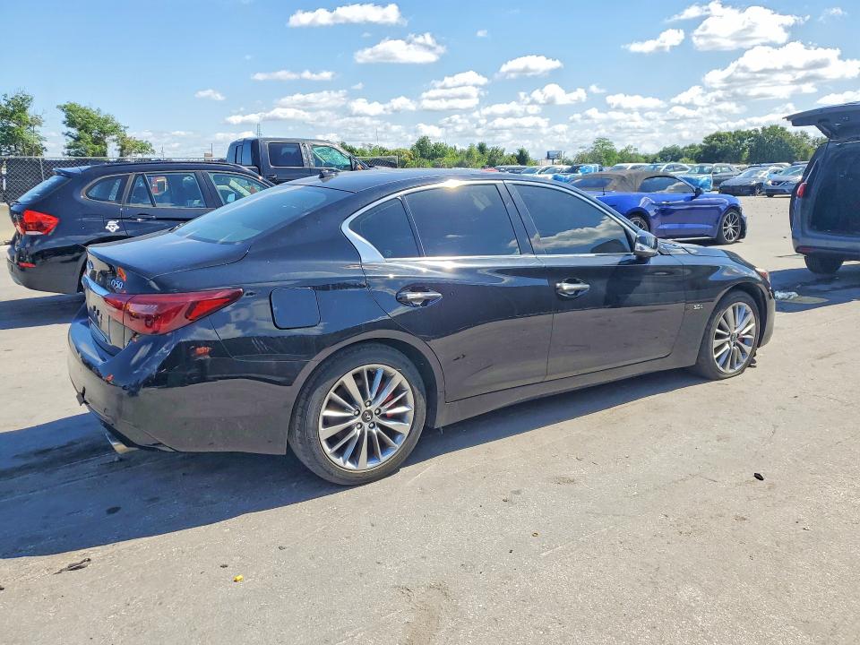 2018 Infiniti Q50 VIN JN1EV7AR4JM440247 COPART salvage auction — MINOR DENT/SCRATCHES, Fl - Cert Of Title-Rebuilt, sold $6,800 on 2026-07-09 (photo 3)