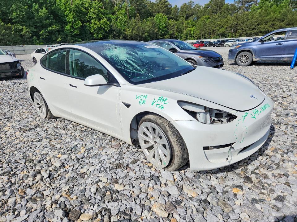 2023 Tesla VIN 5YJ3E1EA6PF649576 COPART salvage auction — FRONT END, Ga - Cert Of Title-Salvage, sold $7,500 on 2026-07-09 (photo 4)