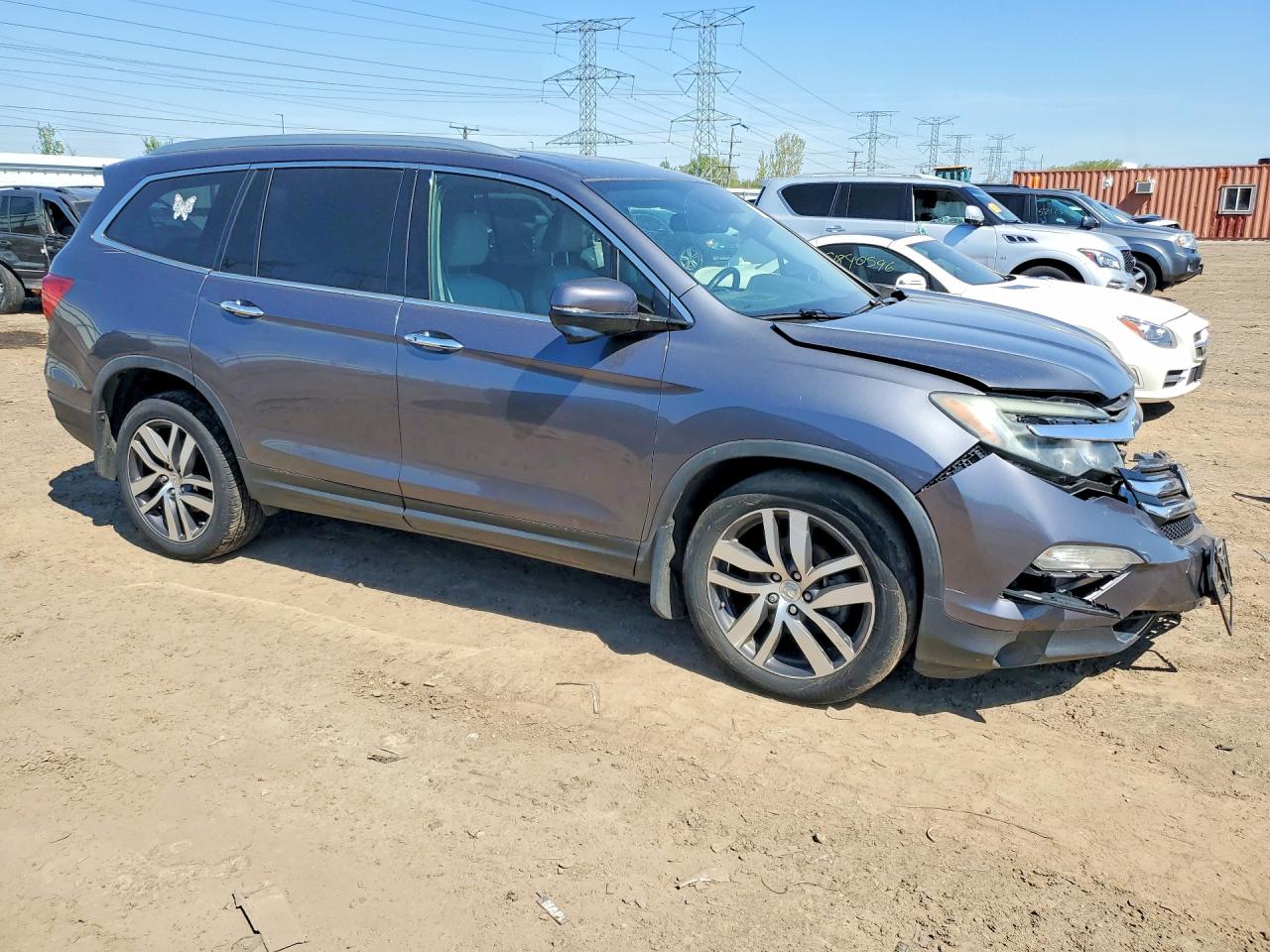 2018 Honda Pilot VIN 5FNYF6H96JB064215 COPART salvage auction — Front End, IL - SALVAGE CERTIFICATE, sold $3,900 on 2026-07-02 (photo 4)